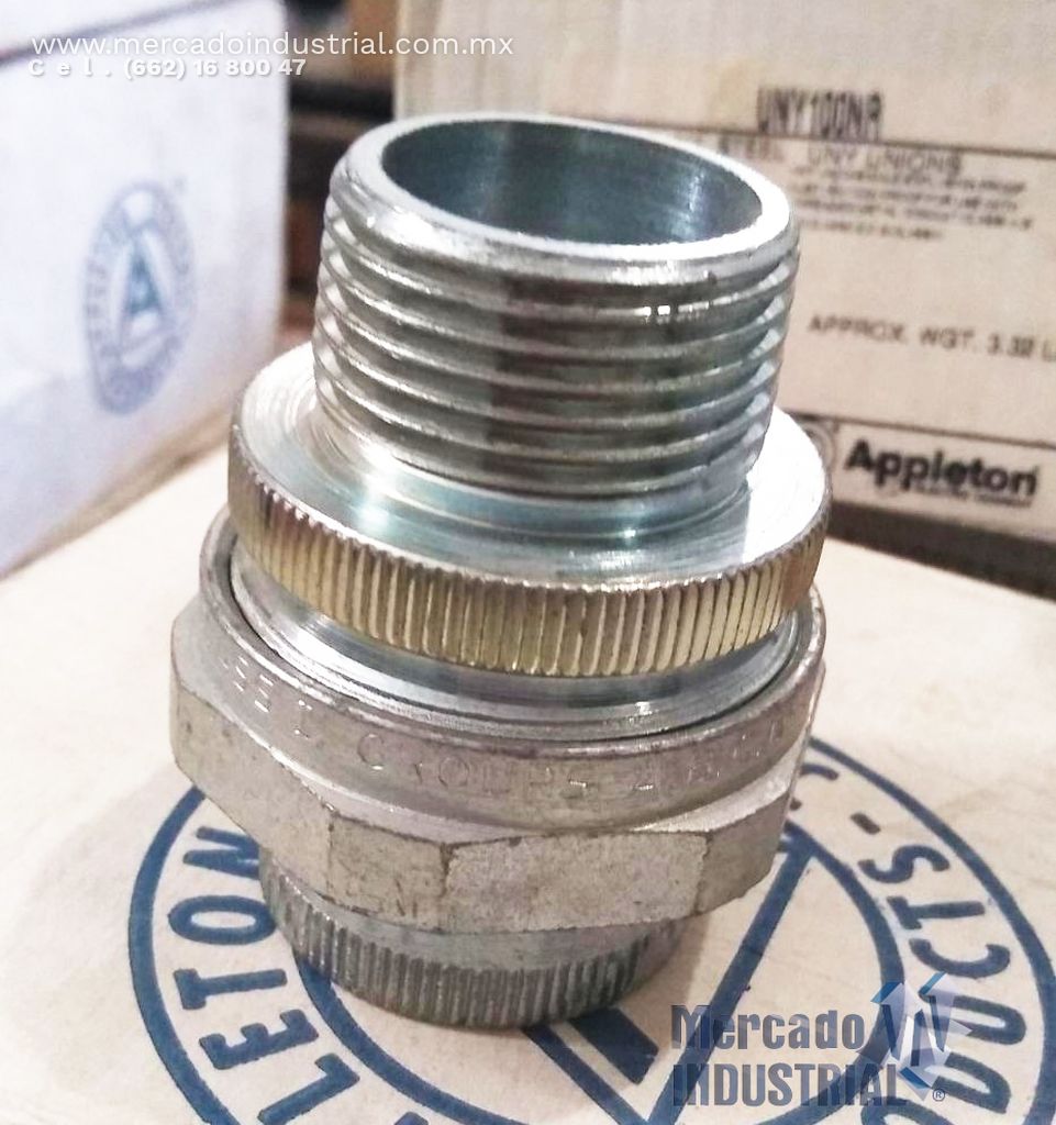 Uniones de 1" modelo UNY100NR marca APPLETON