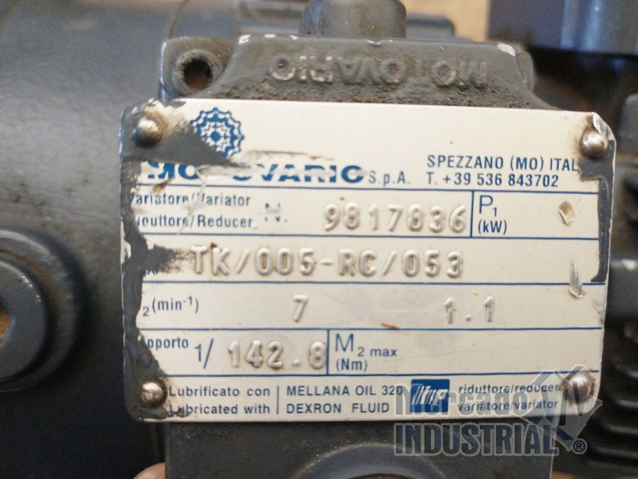 Motovariador 0.37 - 0.45 kW Modelo T71B-4 Marca Motovario