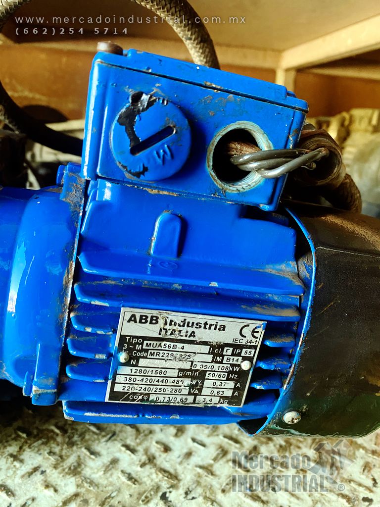 Motovariador 1/2 HP 1670 RPM marca Motovario