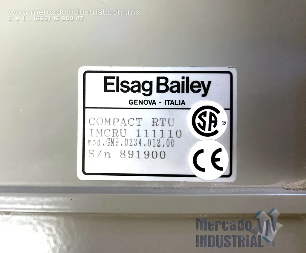 RTU Compacta IMCRU 111110 modelo GM9.0234.012.00 marca BAILEY