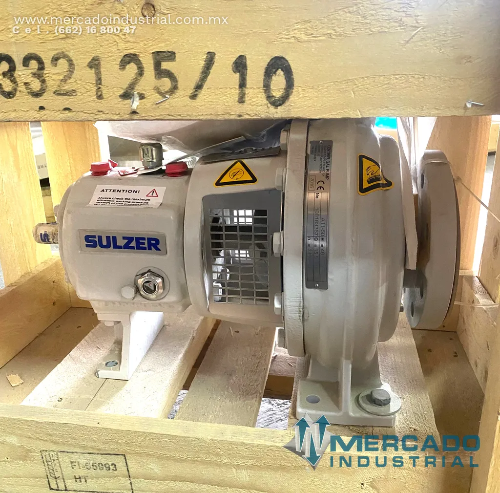 Bomba centrífuga 3490 RPM modelo A11-50 marca Sulzer