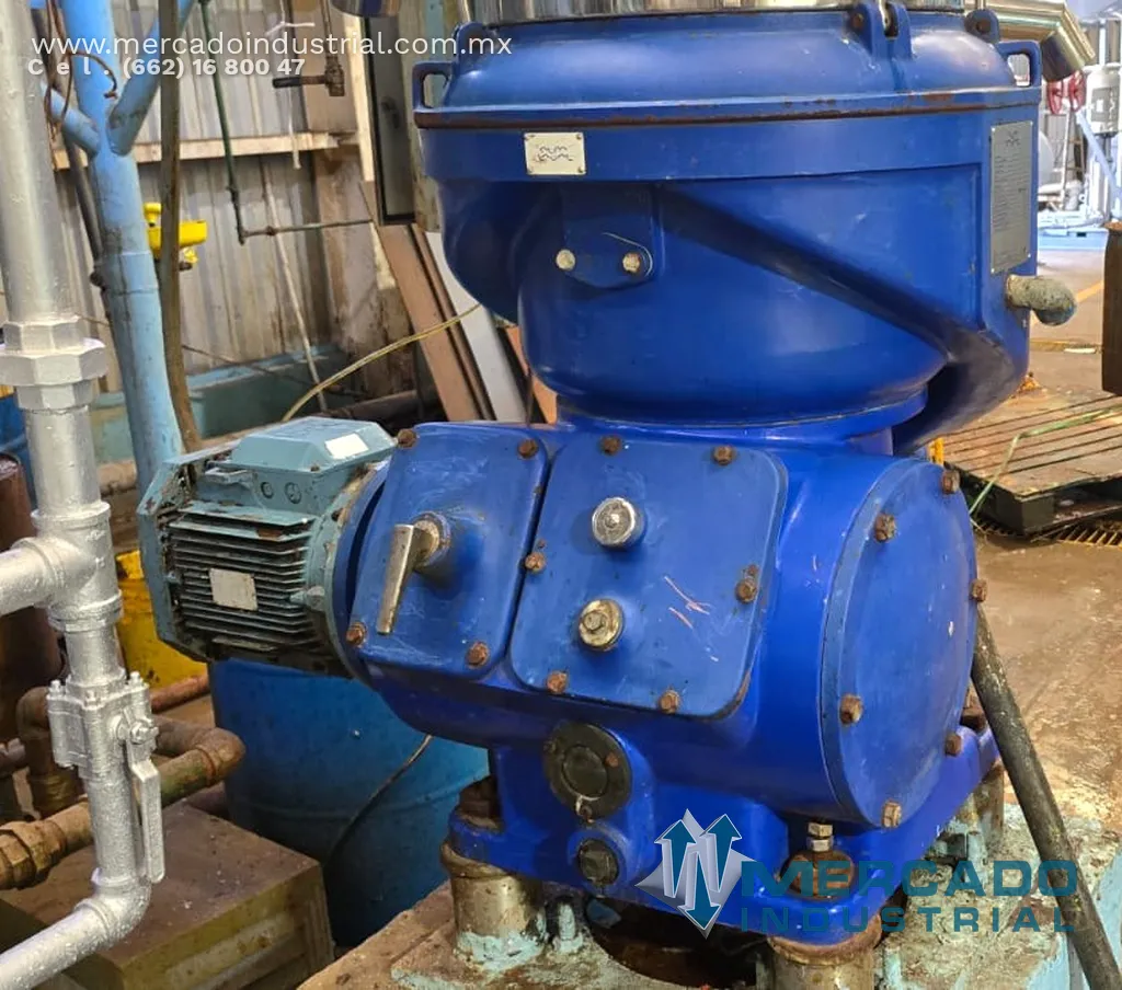 Purificadora centrífuga 5.5 kW tipo AFPX-407 marca Alfa Laval