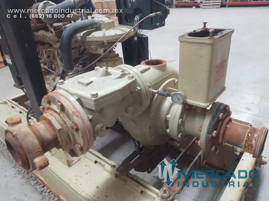 Bomba centrífuga para agua 6x6" con motor de 75 HP