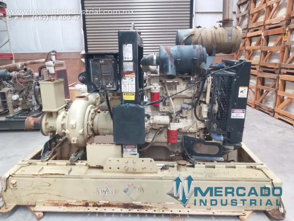 Bomba centrífuga para agua 6x6" con motor de 75 HP