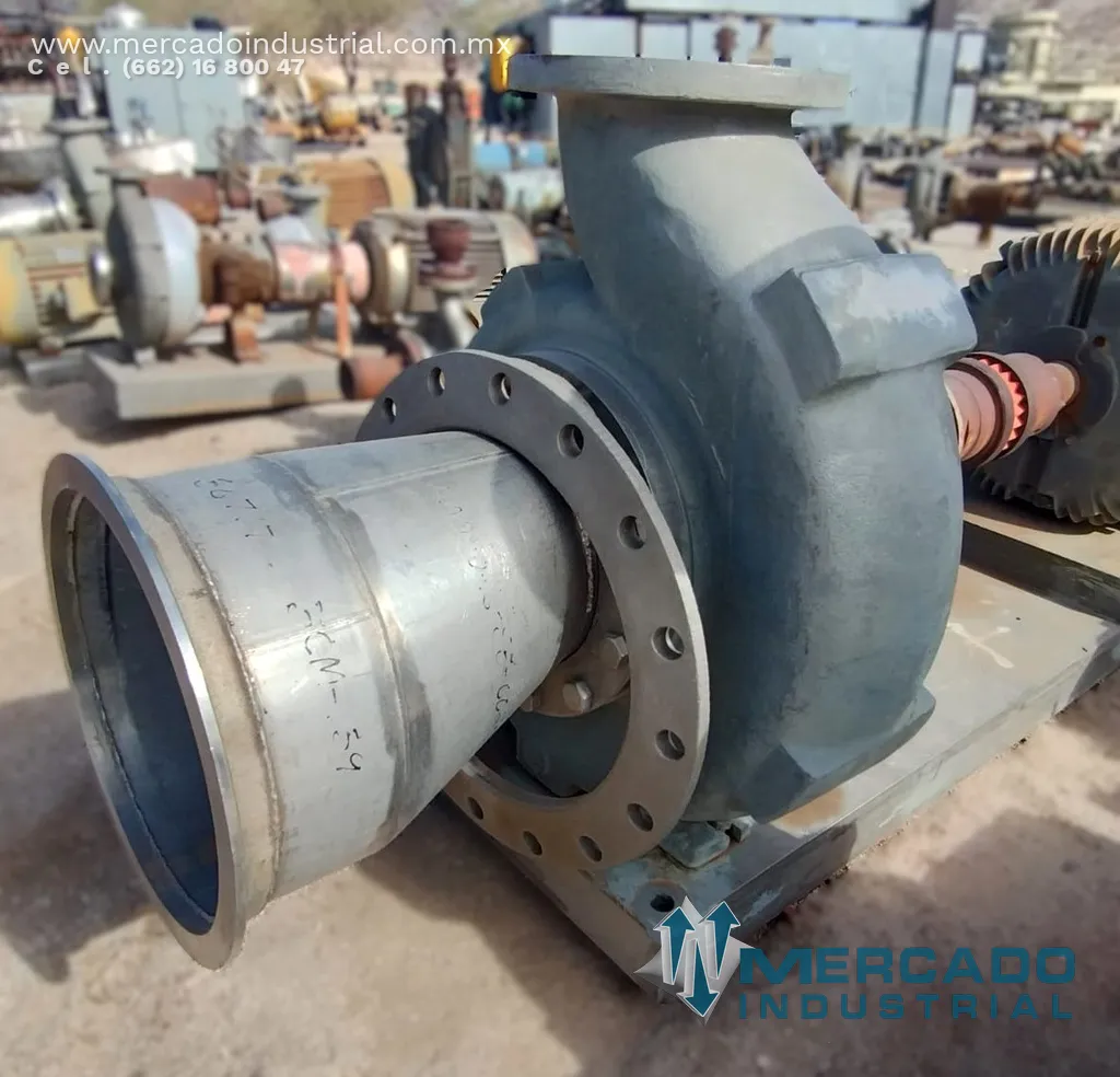 Bomba centrífuga 10x8" 100 HP 4800 GPM de acero inoxidable tipo 10X8-16H/155 marca DURCO