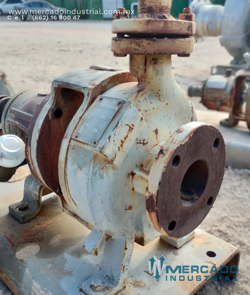 Bomba centrífuga 3x1 1/2" 3 HP 100 GPM de acero inoxidable tipo 3x1-1/2-82/74 marca DURCO