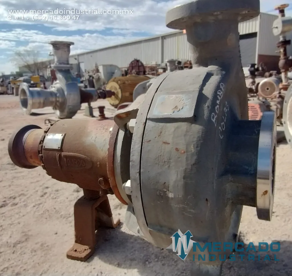Bomba centrífuga 10x8" 4550 GPM de acero inoxidable tipo 3K10X8-16H/156S0 marca DURCO