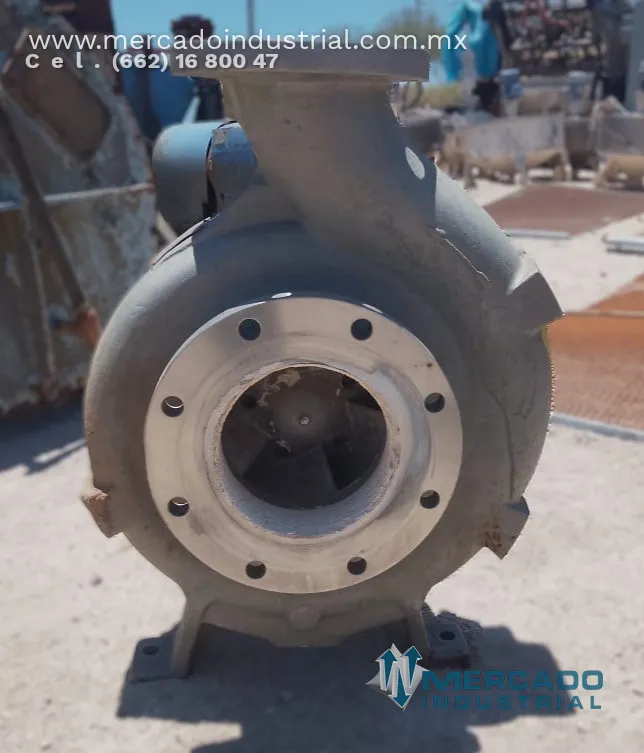 Bomba centrífuga 8x6" 1725 GPM de acero inoxidable tipo 8X6-14A/124 marca DURCO