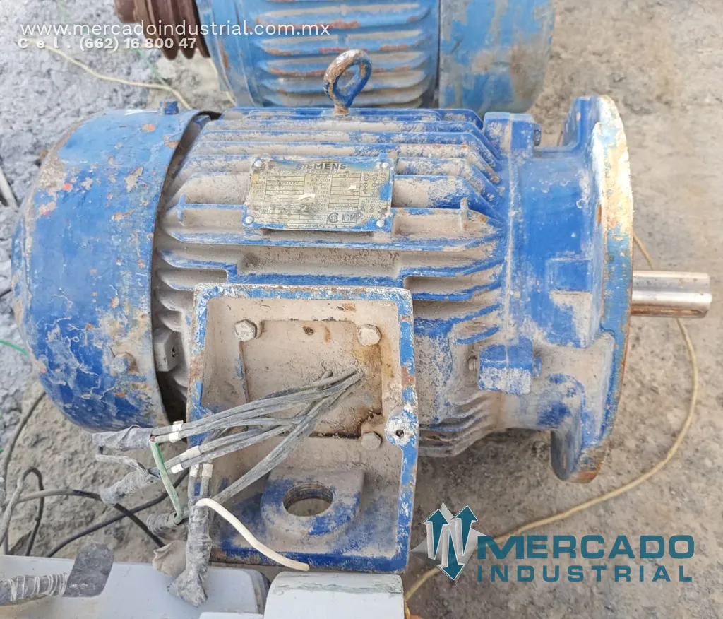 Motor eléctrico 10 HP 4 polos 1735 RPM marca Siemens