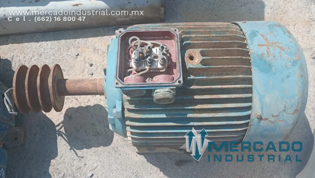 Motor eléctrico 15 HP 4 polos 1750 RPM marca ELEKTRIM