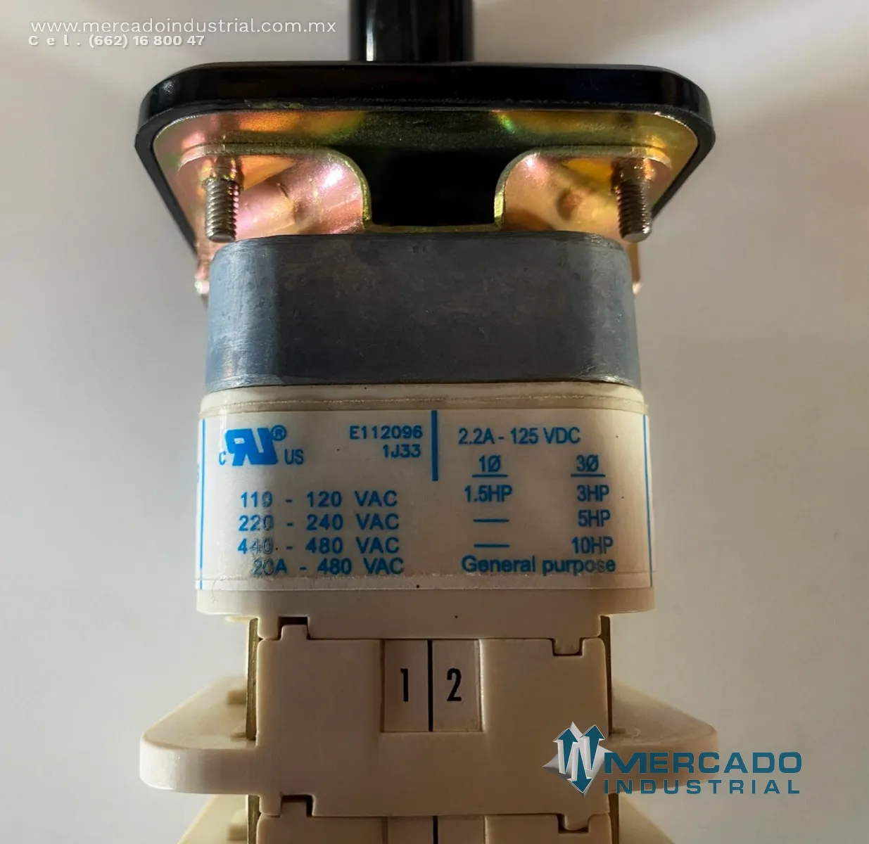 Control interruptor 20 A 480 V AC parte 2TB20BE317 marca Voltamp