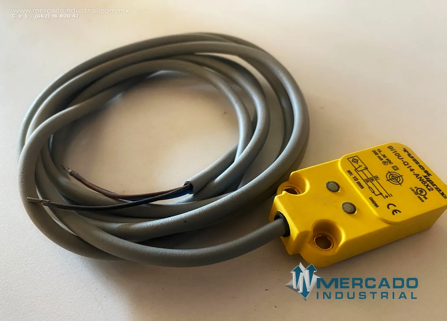 Interruptor de proximidad 30 V DC 200 mA parte Bi10U-Q14-AN6X2 marca Turck