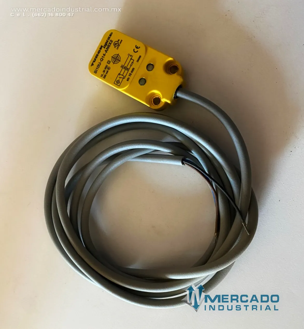 Interruptor de proximidad 30 V DC 200 mA parte Bi10U-Q14-AN6X2 marca Turck