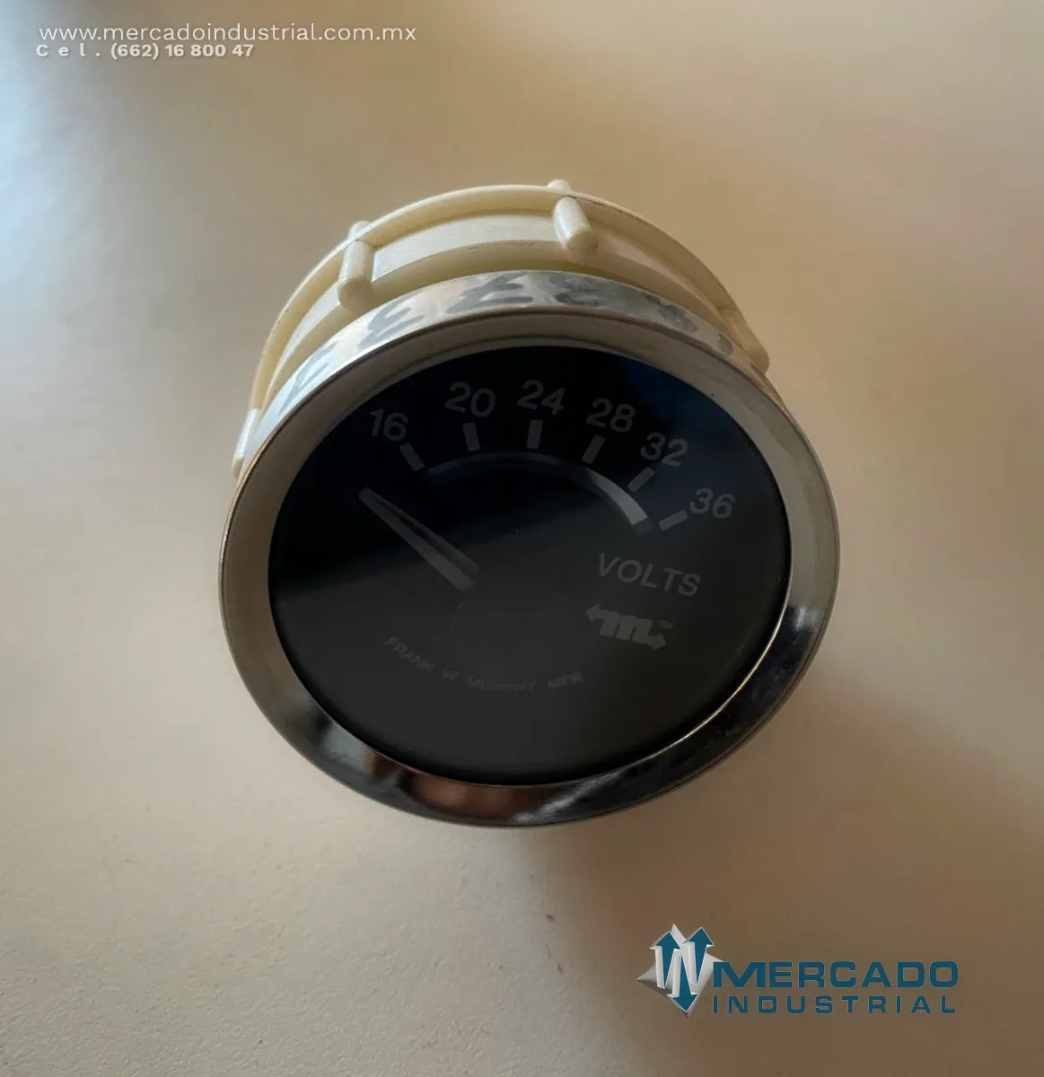 Manómetro de voltaje 16 a 36 V parte 78-70-0010 marca Murphy