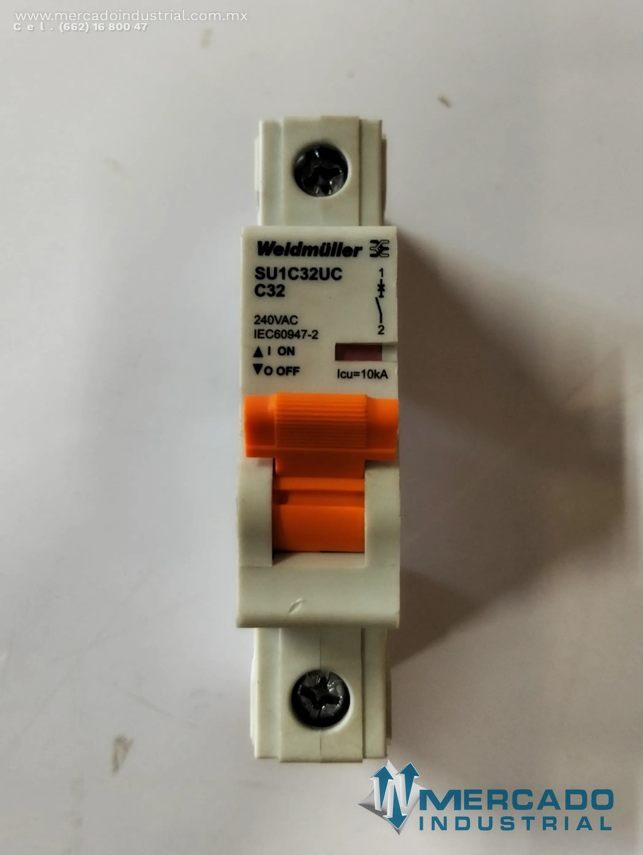 WEIDMULLER 1009097 CIRCUIT BREAKER 32A RAIL MOUNT (LP12-MPV)