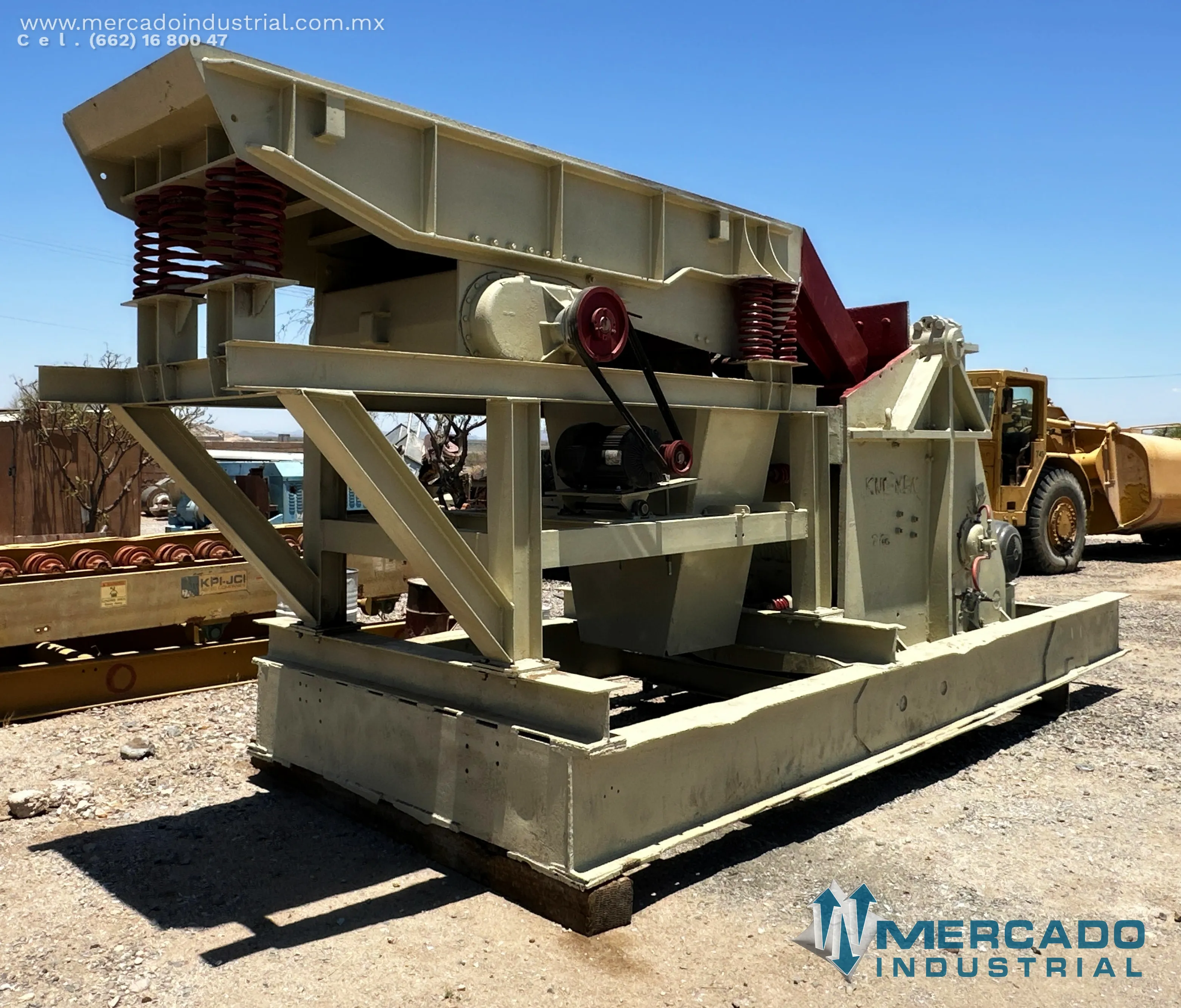 Quebradora de quijada 27x42 equipado con alimentador vibratorio marca KUE-KEN CRUSHER