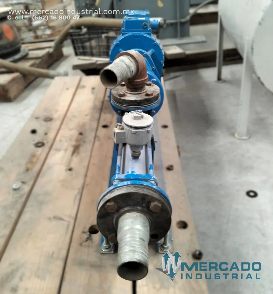 Bomba de cavidad progresiva de 2 1/2" X 2 1/2" con motor 3 HP marca NOVA ROTORS