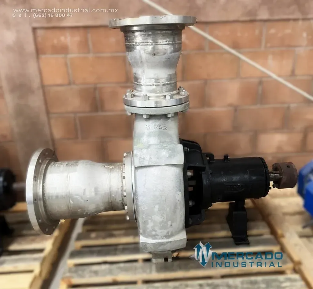 Bomba centrífuga 10x8" 4000 GPM de acero inoxidable tipo 3K10X8-16H/156S0 marca DURCO
