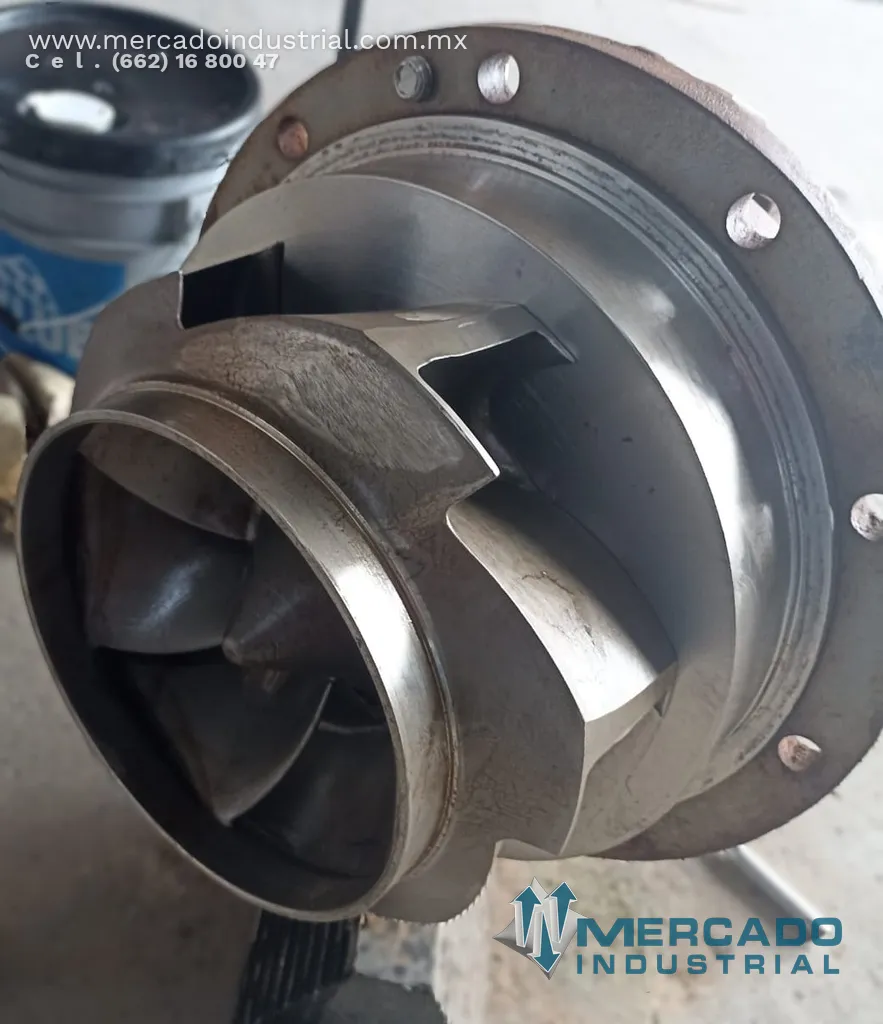 Bomba centrífuga 10x8" 4000 GPM de acero inoxidable tipo 3K10X8-16H/156S0 marca DURCO