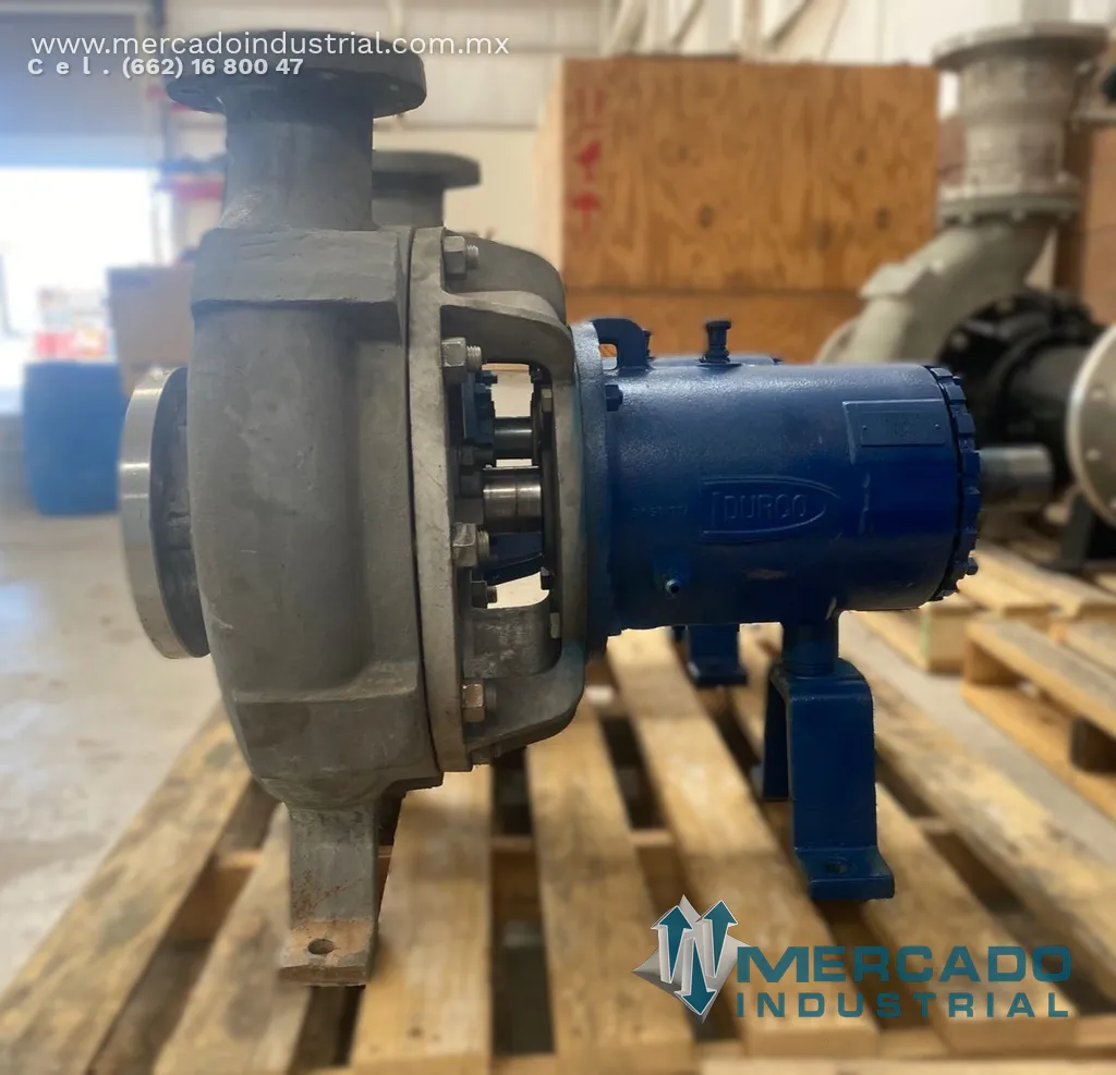 Bomba centrífuga 10x8" 4550 GPM de acero inoxidable tipo 3K10X8-16H/156S0 marca DURCO