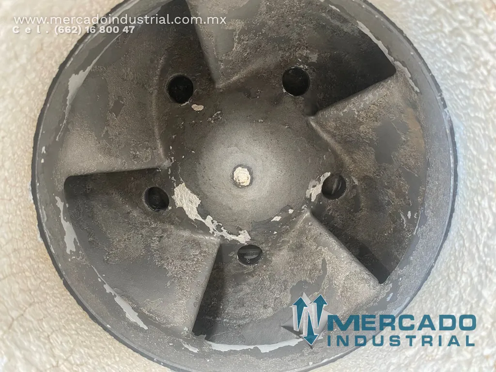 Bomba centrífuga 8x6" 1725 GPM de acero inoxidable tipo 8X6-14A/124 marca DURCO