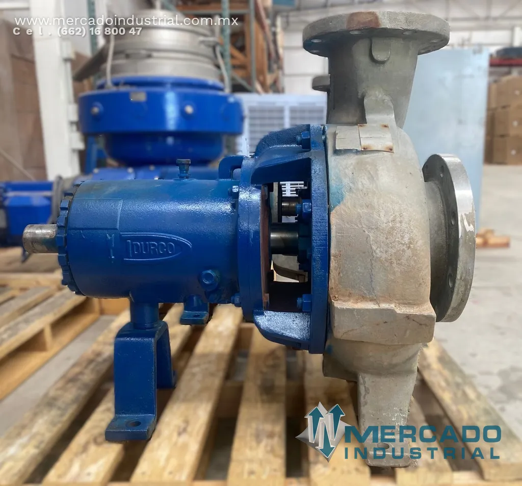 Bomba centrífuga 8x6" 1725 GPM de acero inoxidable tipo 8X6-14A/124 marca DURCO