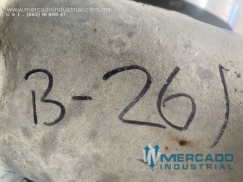 Bomba centrífuga 8x6" 1725 GPM de acero inoxidable tipo 8X6-14A/124 marca DURCO