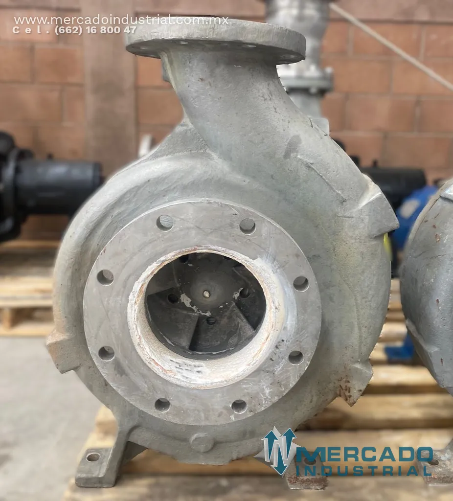 Bomba centrífuga 8x6" 1725 GPM de acero inoxidable tipo 8X6-14A/124 marca DURCO
