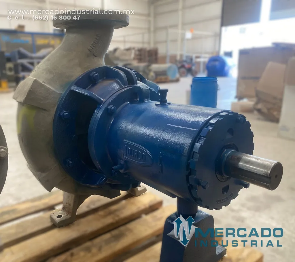 Bomba centrífuga 8x6" 1725 GPM de acero inoxidable tipo 8X6-14A/124 marca DURCO