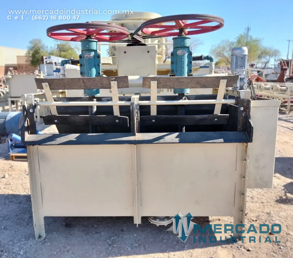 Banco de flotación de 2 celdas No. 24 con capacidad 50 CUFT marca GALIGHER