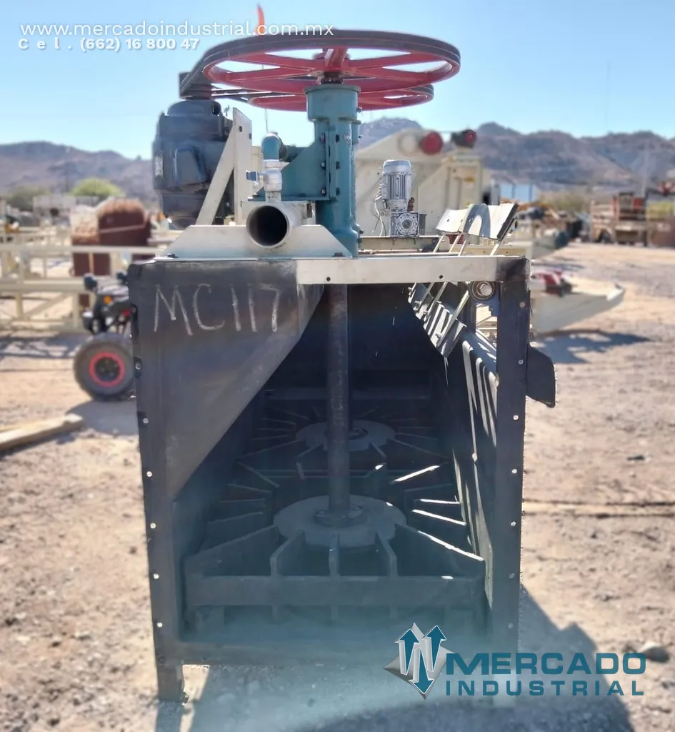 Banco de flotación de 2 celdas No. 24 con capacidad 50 CUFT marca GALIGHER