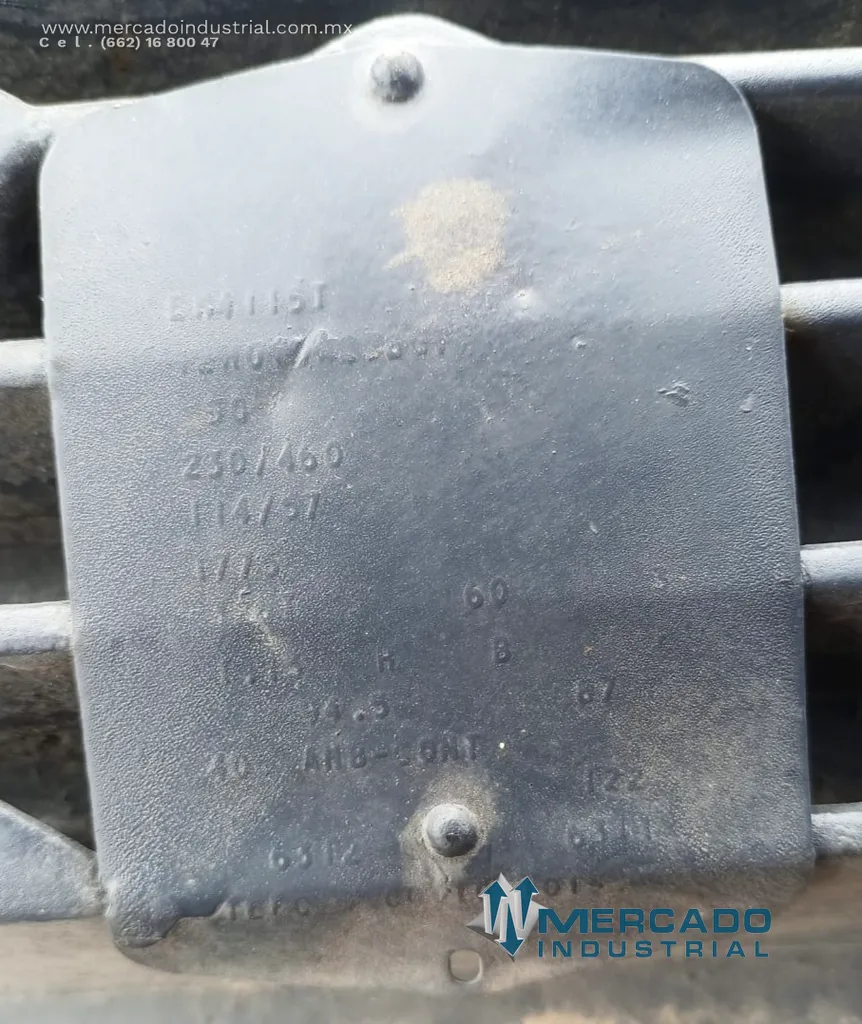 Motor eléctrico trifásico 50 HP 4 polos 1775 RPM marca Baldor
