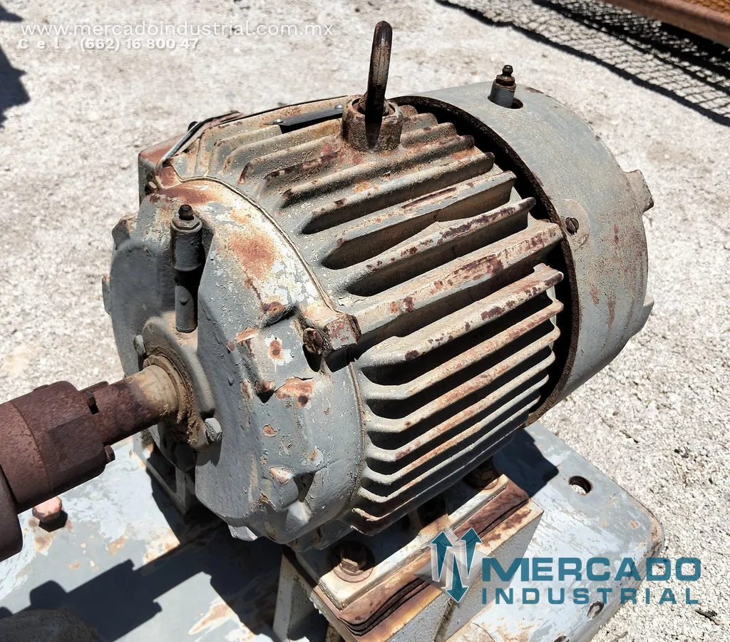 Motor eléctrico 3 HP 4 polos 1730 RPM marca RELIANCE
