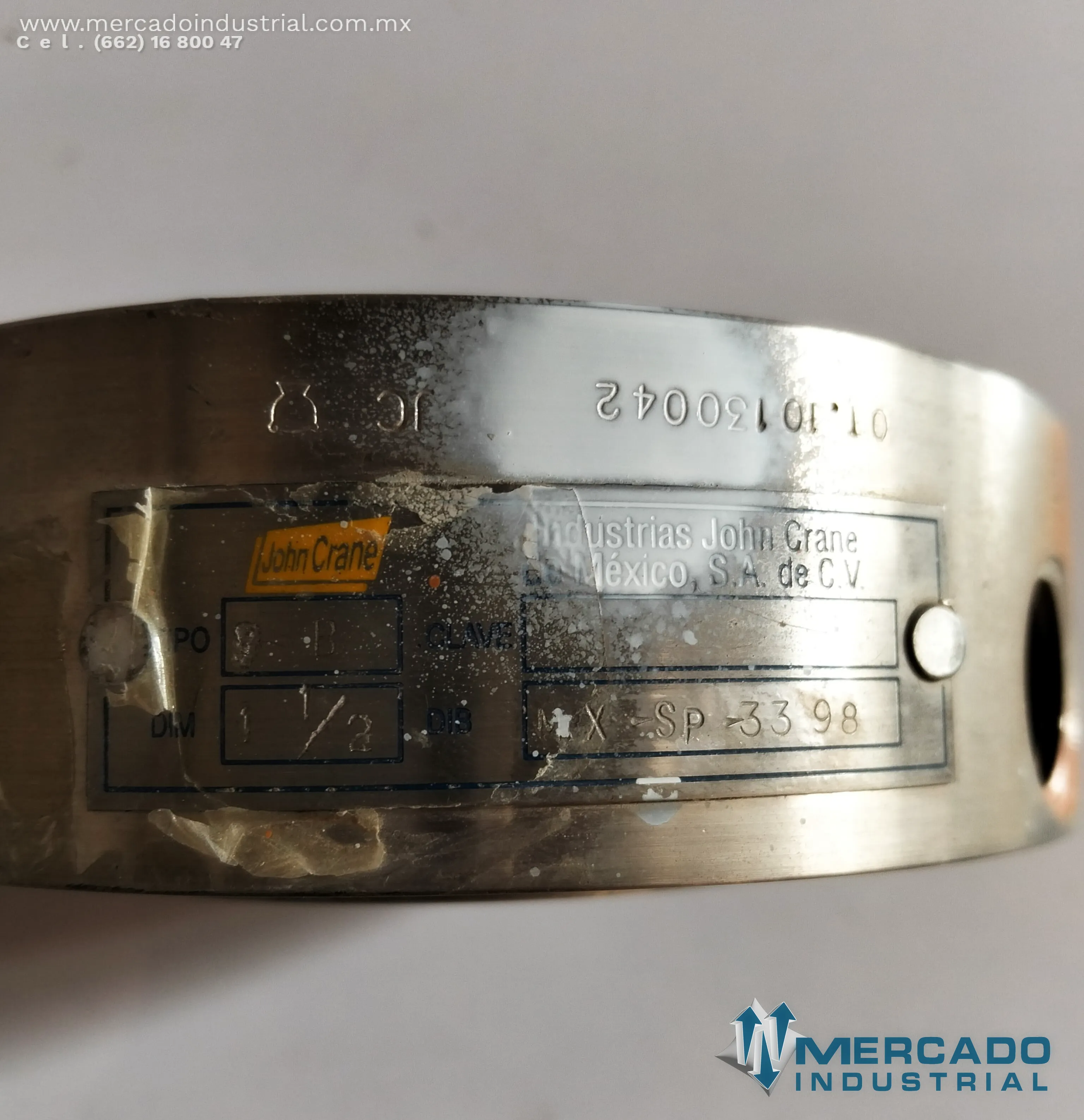 Brida de sello mecánico 316SS parte MX-SP3398 marca John Crane