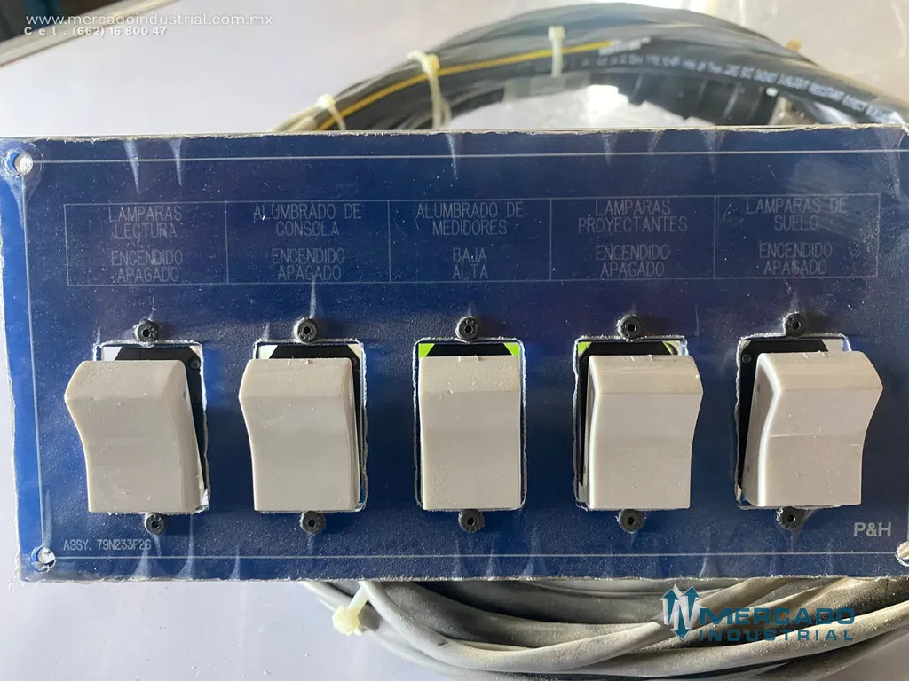 Módulo de control de lámparas parte 79N233F6 marca P&H
