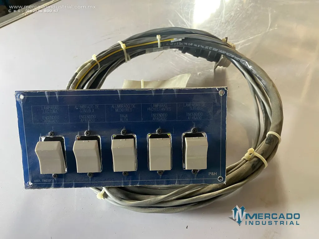 Módulo de control de lámparas parte 79N233F6 marca P&H