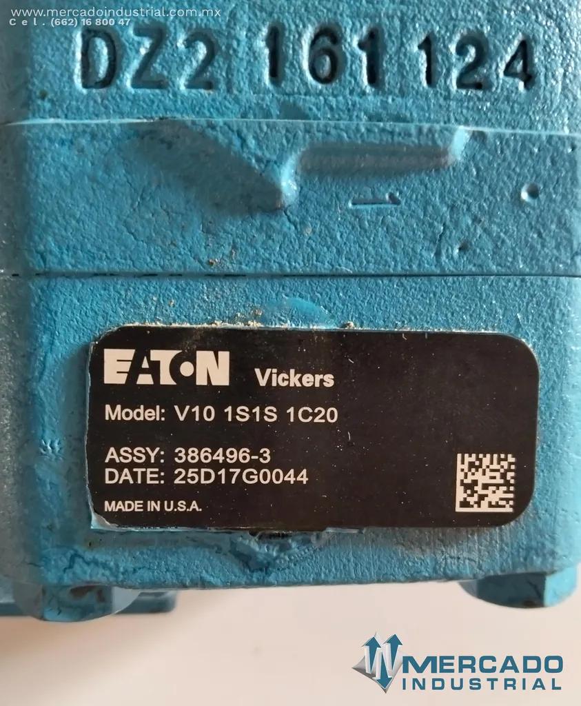 Bomba hidráulica 2500psi modelo V10 1S1S 1C20 marca EATON