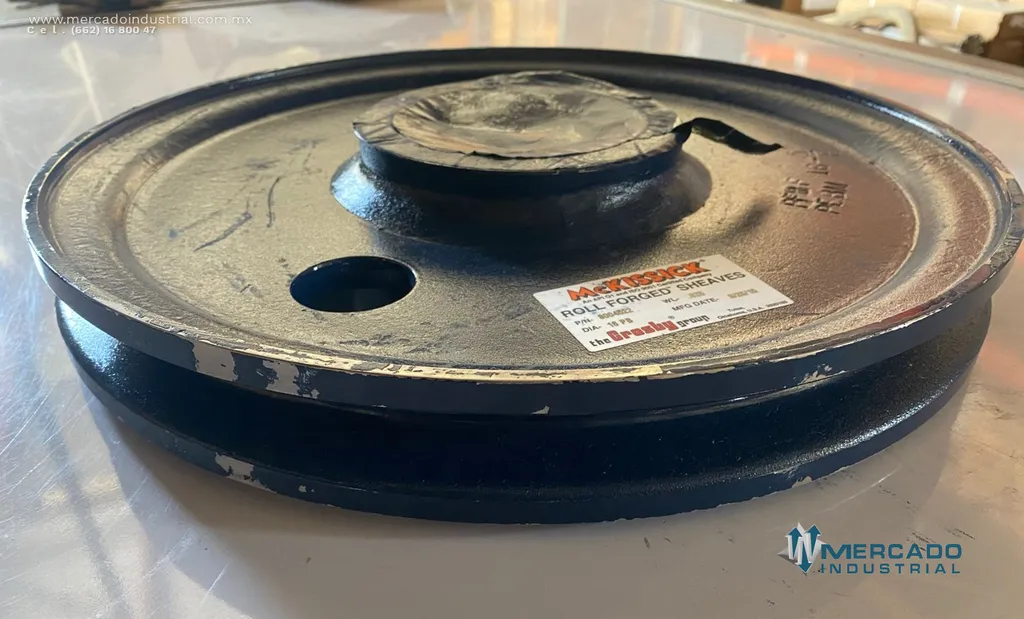 Polea forjada de acero 16 1/8" x 2" parte 8004522 marca McKissick