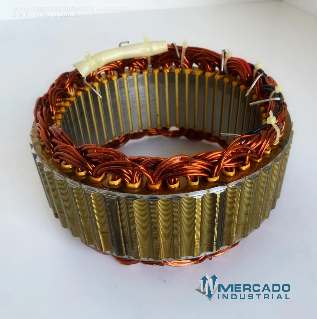 Estator para alternador 140 A parte KD0-35200-0280 marca Komatsu