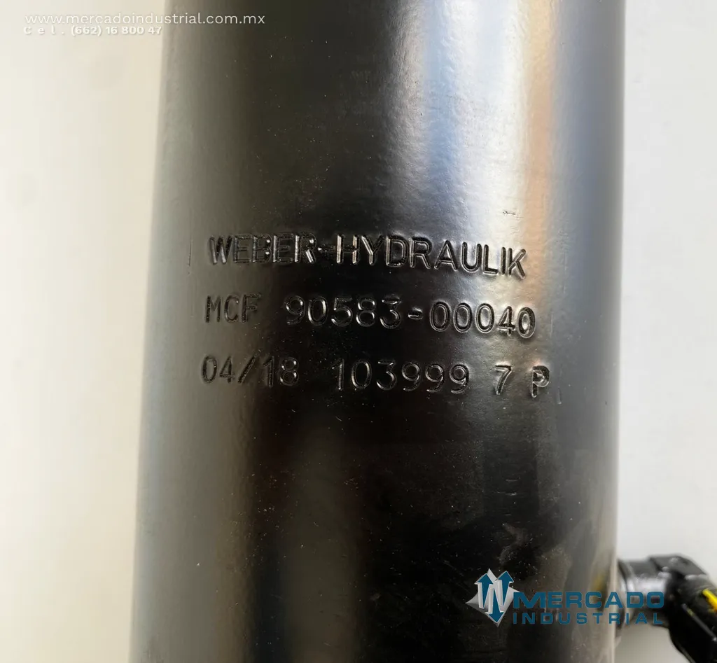 Cilindro de inclinación derecho 25" x 4 1/2" parte 90583-00040 marca Weber