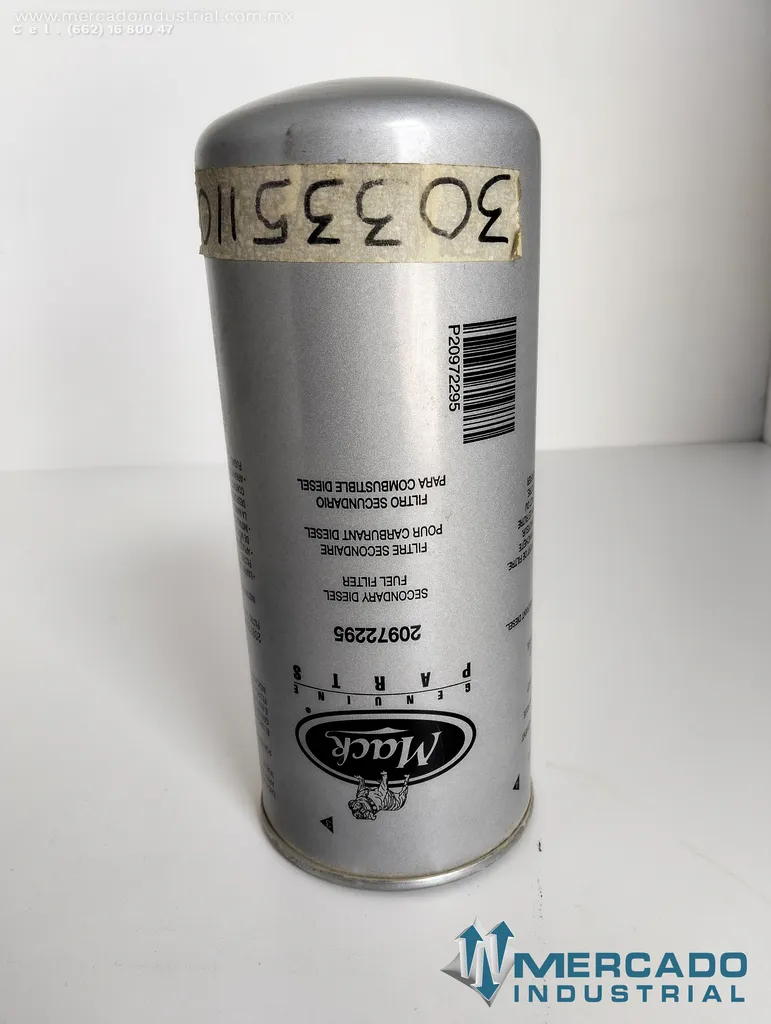 Filtro de combustible parte 20972295 marca Mackmanu