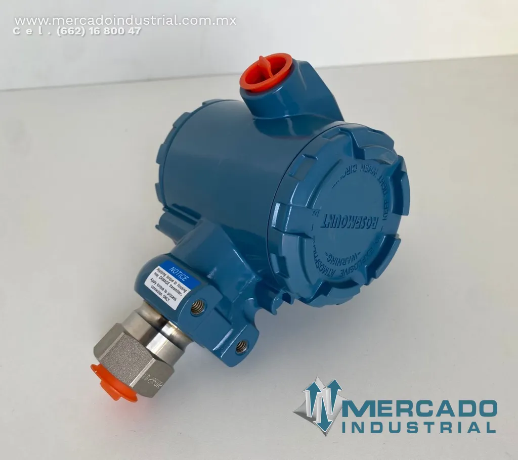 Transmisor de presión 150 PSI 36VDC 20 mA modelo 2088G2S22A1B4 marca Rosemount