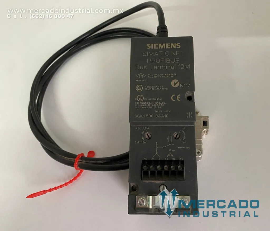 Conector terminal 12M parte 6GK1500-0AA10 marca Siemens