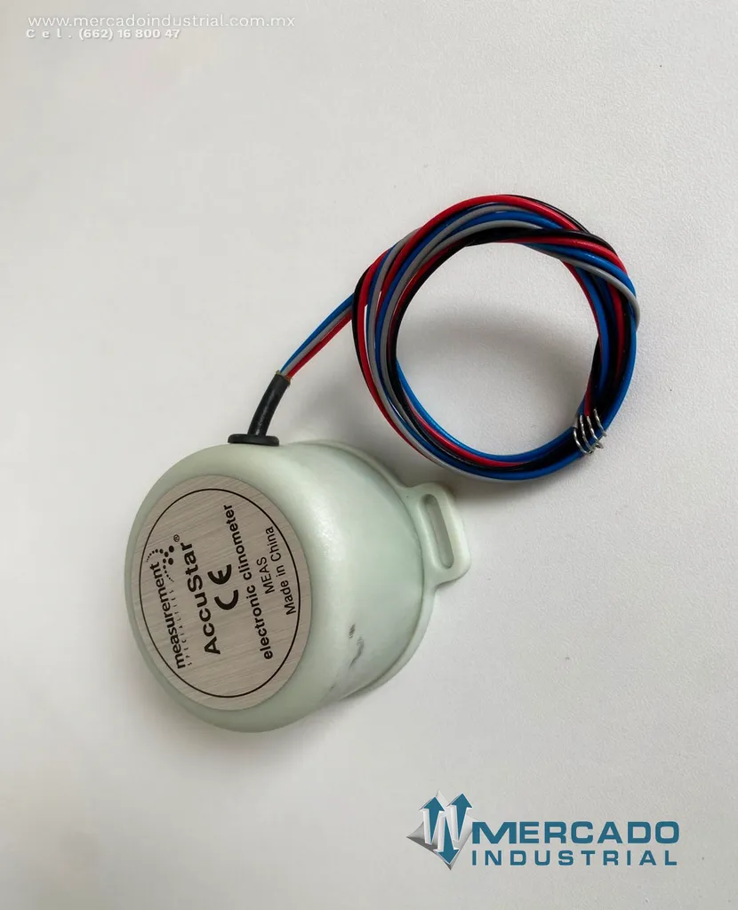 Inclinómetro electrónico analógico +- 60° 12 VDC 5 mA parte 03111002-001 marca MS