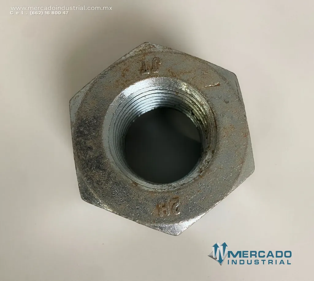 Tuerca hexagonal 1 1/2" x 1 3/4"