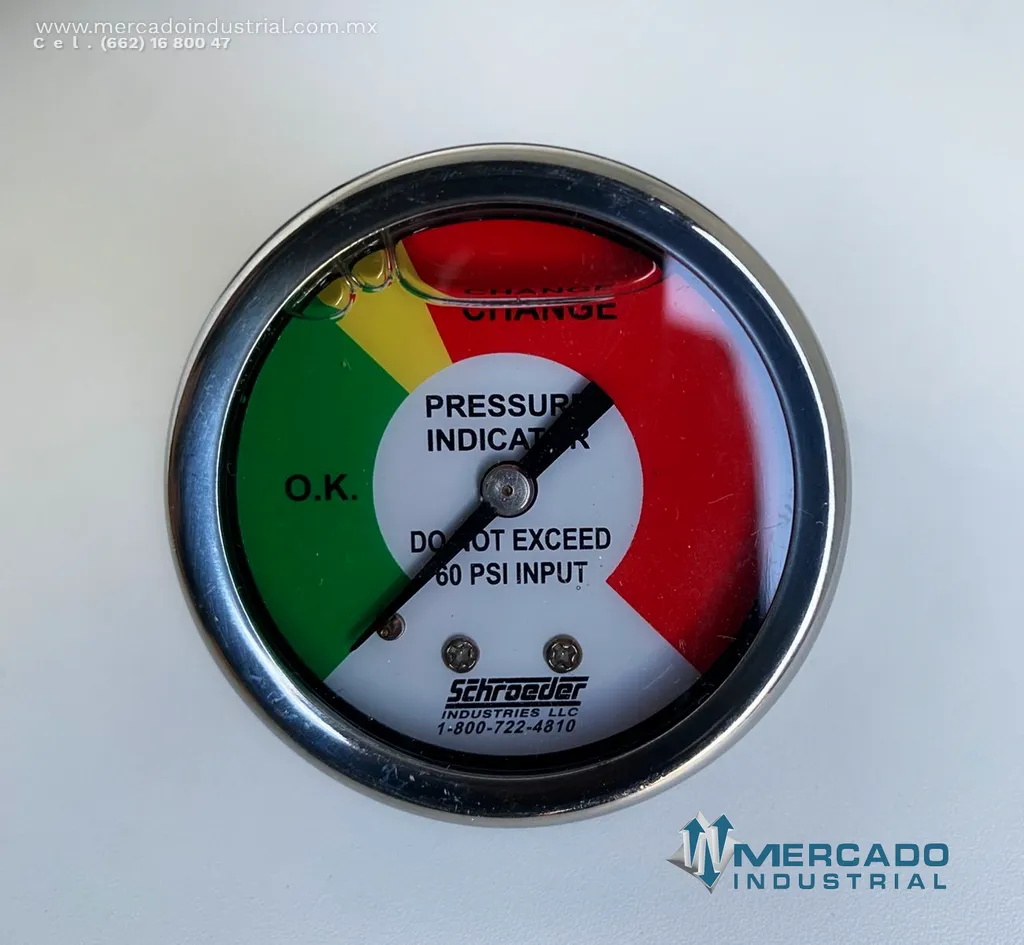 Filtro hidráulico con manometro 100 PSI modelo RT2KZ3S20NP2Y2 marca Schroeder