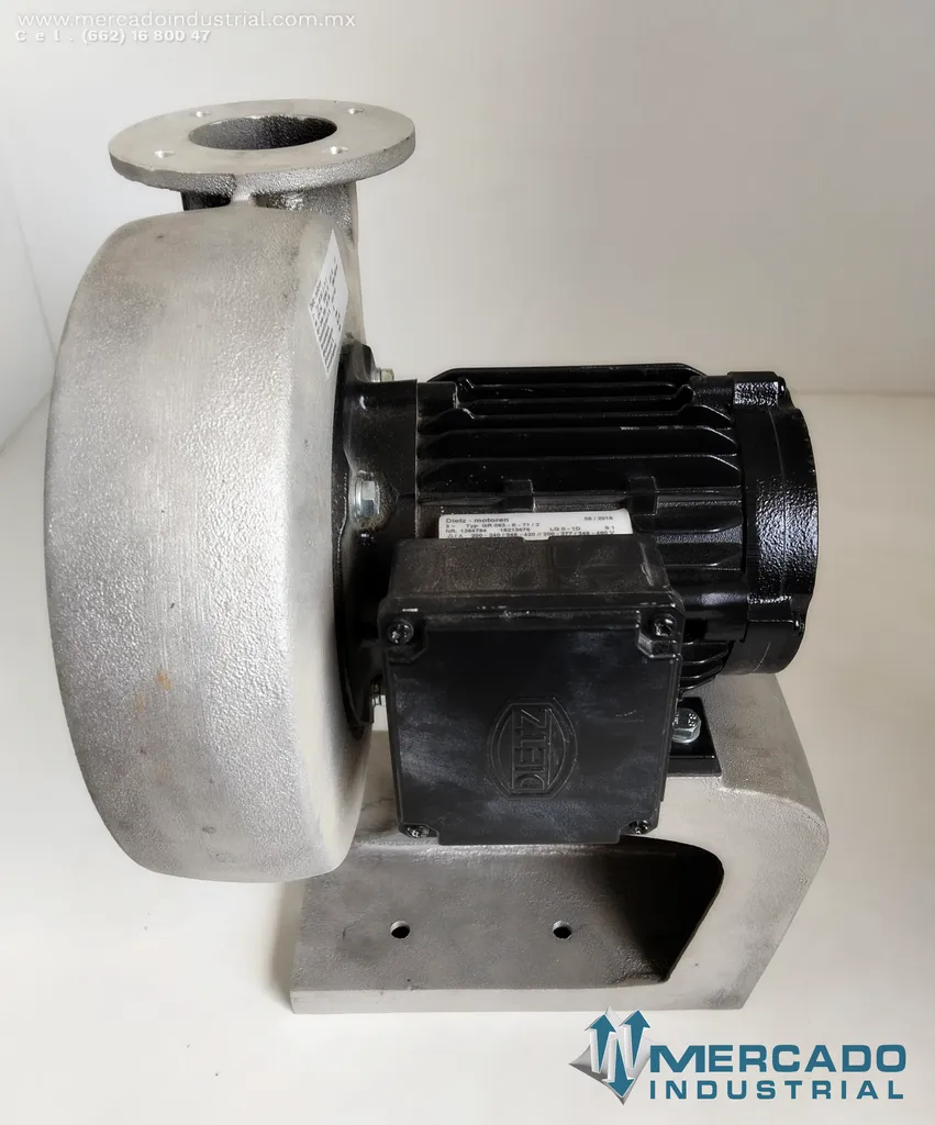 Blower de 3" x 2 1/2" con motor de 0.05/0.08 kW modelo GR 063 E-71/2 marca Dietz