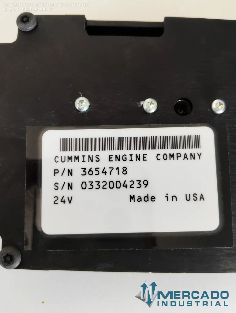 Modulo de control eléctrico 24V parte 3654718 marca Cummins
