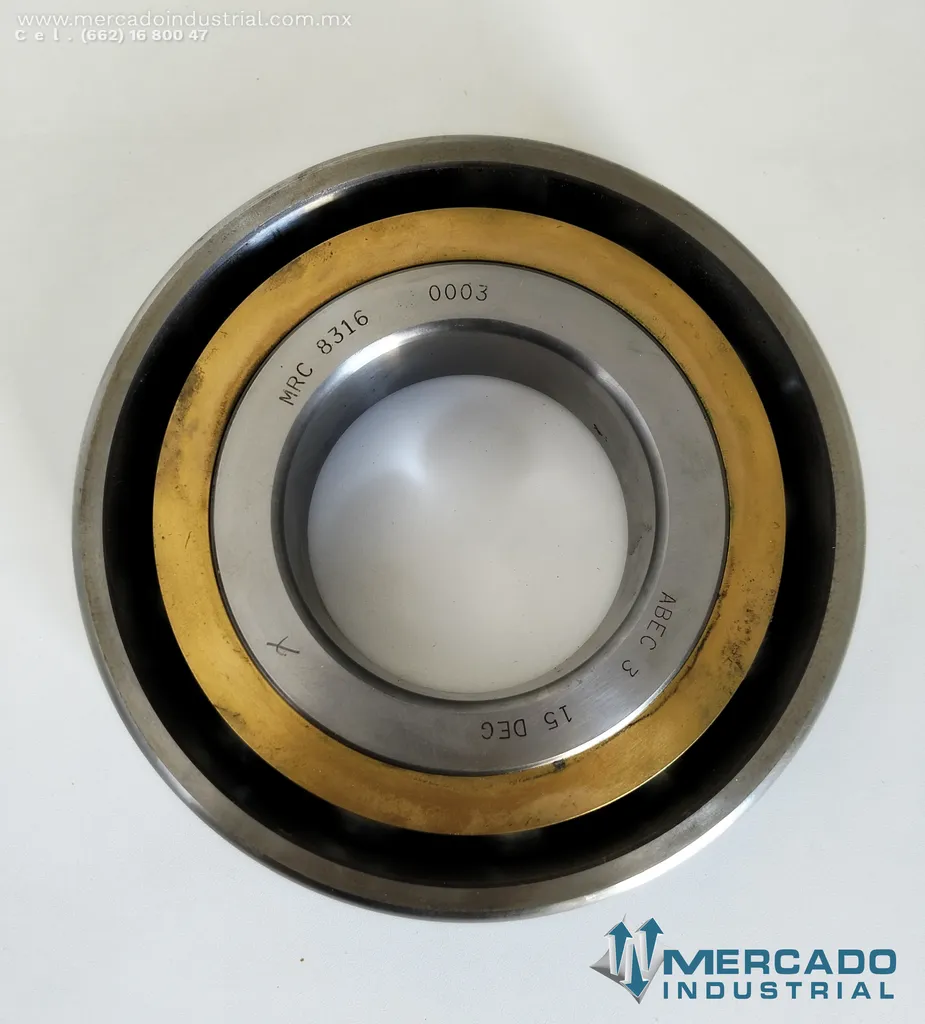 Balero de bolas de contacto angular de doble fila modelo MRC8316BB marca MRC Bearings