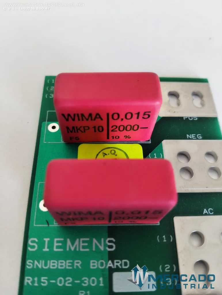 Tarjeta de circuito impreso snubber board modelo R15-02-301 marca Siemens